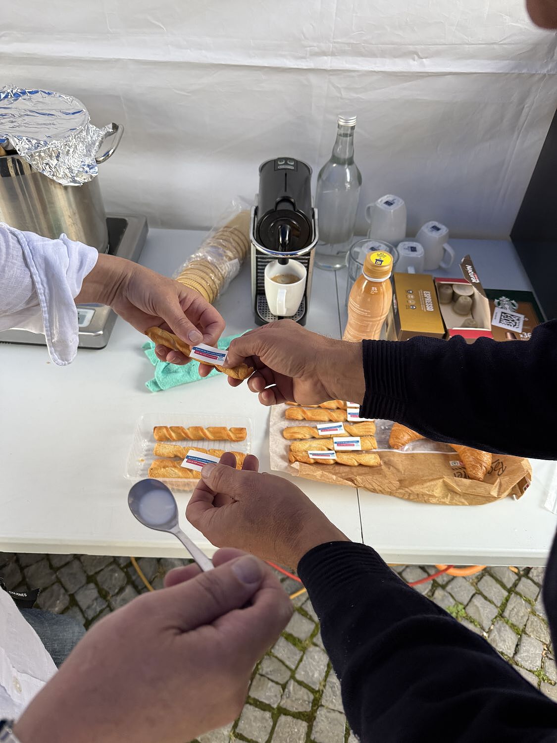 Teamarbeit von unseren Gemeinderatskandidaten Paul-André Fürst und Niklaus Siegfried